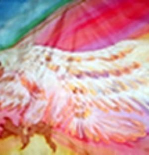 "Psalm 104 White Eagle" Silk Flag/ Billow K.S.